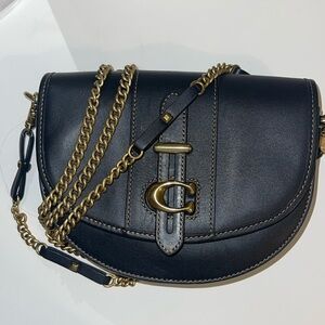 Coach Leather Saddle bag